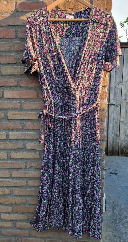 Leuke lange zomerjurk bloemenprint maat XL, Kleding | Dames, Jurken, Zo goed als nieuw, Maat 46/48 (XL) of groter, Overige kleuren