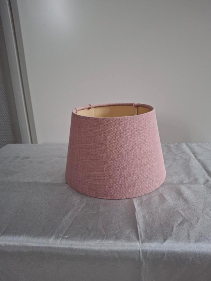 Oudroze Lampenkap voor Staande Lamp - 13x15-20cm, Huis en Inrichting, Lampen | Lampenkappen, Gebruikt, Minder dan 25 cm, Rond