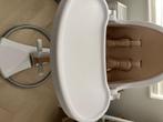 Bloom stoel wit goud, Kinderen en Baby's, Kinderstoelen, Ophalen, Gebruikt, Meegroeistoel, Gordel(s)