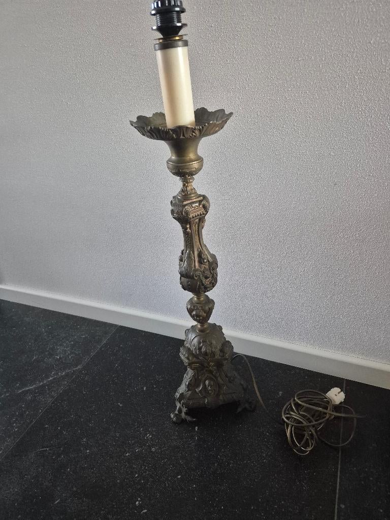 lampenvoet brons 74cm, Ophalen of Verzenden