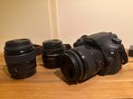 Sony Alpha A58  + 3 lenzen (18-55mm + 35mm f/1.8) +m, Gebruikt, Spiegelreflex, Ophalen of Verzenden, Sony