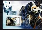 sierra leone 2015 pf blok panda beren wildlife zoogdieren, Ophalen of Verzenden, Postfris, Dier of Natuur