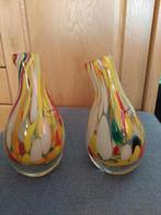 Fidrio. Mondgeblazen vaasjes. 2 stuks, Huis en Inrichting, Ophalen, Overige kleuren, Minder dan 50 cm, Glas