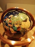 MOOIE LAPIS LAZULI GEMSTONE EDELSTENEN GLOBE + KOMPAS 30X33, Ophalen of Verzenden