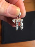 Witgouden Chai Hanger met Diamanten, Gebruikt, Ophalen of Verzenden, Zilver, Kruis of Symbool