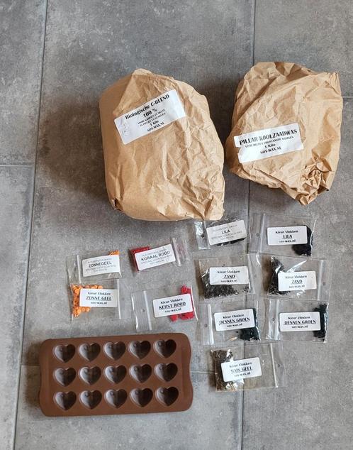 Wax en toebehoren voor maken van kaarsen en melts, Hobby en Vrije tijd, Overige Hobby en Vrije tijd, Gebruikt, Ophalen of Verzenden