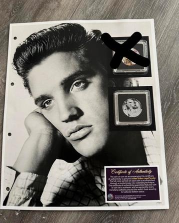 Elvis Presley Munt beschikbaar voor biedingen