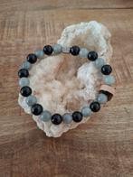 Natuurkralen armband met Labradoriet en Toermalijn, Overige materialen, Met edelsteen, Zwart, Nieuw