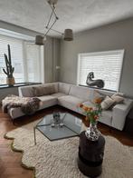 Hoekbank lichtbeige, Huis en Inrichting, Ophalen, Gebruikt, Stof