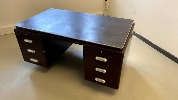 ODA Stalen Vintage bureau, Huis en Inrichting, Bureaus, Gebruikt, Bureau, Ophalen