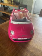 Barby auto fiat 500, Kinderen en Baby's, Speelgoed | Speelgoedvoertuigen, Ophalen, Gebruikt
