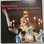 Madonna 12" maxi : Don't cry for me Argentina (remixes) 6-tr, Gebruikt, Maxi-single, Dance, Ophalen of Verzenden