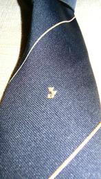 VVD stropdas 1 logo in het midden blauw gestreept, Ophalen of Verzenden, Nieuw, Blauw