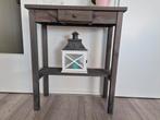 Sidetable van vergrijsd hout met lade, 50 tot 100 cm, Grenenhout, Ophalen of Verzenden, Landelijk