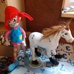 Pippi Langkous Knuffel op Witje paard Knuffel, Kinderen en Baby's, Speelgoed | Knuffels en Pluche, Nieuw, Ophalen of Verzenden