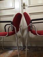 Mooie vintage buizenframe stoelen, Huis en Inrichting, Stoelen, Ophalen of Verzenden, Gebruikt, Twee