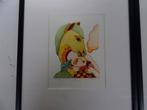 A5344 Drie handbewerkte kleurenetsen op papier van José Fern, Antiek en Kunst, Kunst | Etsen en Gravures, Ophalen of Verzenden