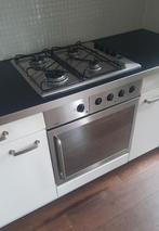 Gasfornuis RVS, Ophalen, Gebruikt, 4 kookzones, Gas
