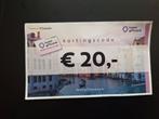 Werkende 20,- kortingsbon (kortingscode) hotel giftcard., Tickets en Kaartjes, Kortingsbon, Overige typen