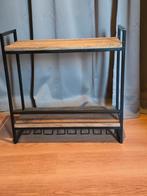 Wijnrek Hout & Staal - Multifunctioneel, Huis en Inrichting, Woonaccessoires | Wijnrekken, Ophalen, Zo goed als nieuw, Hout, 50 tot 75 cm