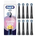 Oral-B iO Gentle Care Zwarte Opzetborstels 8 stuks, Ophalen, Nieuw, Opzetborstel