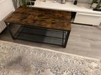 Mooie Salontafel met Metalen Onderstel, Ophalen, 100 tot 150 cm, 50 tot 100 cm, Zo goed als nieuw