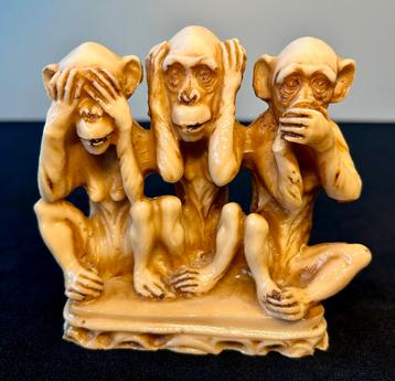 Beeldje Aapjes Horen Zien en Zwijgen. beschikbaar voor biedingen