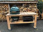 Big Green Egg L eikenhouten tafel veel extra’s, Ophalen, Zo goed als nieuw, Houtskool