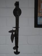 muurkandelaar met kaarsen dover,  echt handsmeedwerk., Huis en Inrichting, Woonaccessoires | Kandelaars en Kaarsen, 50 tot 75 cm