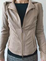 Studio AR Leren Bikerjas Cherry - Maat 34, Beige, Studio AR, Ophalen of Verzenden, Jasje