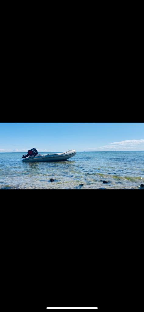 Rubberbootje 3,75m, Watersport en Boten, Bootonderdelen, Zo goed als nieuw, Overige typen, Motorboot, Ophalen