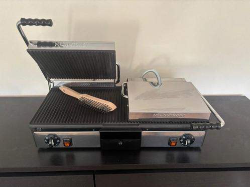 Milantoast Dubbele Contactgrill 16050 - Gegroefd, Witgoed en Apparatuur, Contactgrills, Zo goed als nieuw, Ophalen