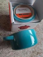 Le creuset stoneware ceramiek 250ml nieuw in doos turkoois, Ophalen of Verzenden, Nieuw, Gietijzer