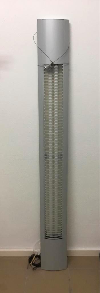 Bureau hanglamp met 2 tl buizen., Huis en Inrichting, Lampen | Hanglampen, Zo goed als nieuw, Metaal, Ophalen