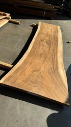 Suar boomstam tafelbladen in diverse lengte en breedte, Huis en Inrichting, Tafels | Eettafels, Niet ingevuld, Niet ingevuld, Overige vormen