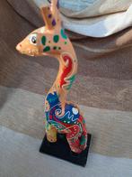 Gesneden houten giraf, handmatig geschilderd, gemaakt, Antiek en Kunst, Kunst | Beelden en Houtsnijwerken, Ophalen