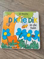 Dikkie Dik in de tuin - Jet Boeke flapjesboek, Gelezen, Jet Boeke, Ophalen of Verzenden, Uitklap-, Voel- of Ontdekboek