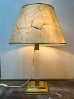 Vintage Hollywood regency style lamp met doorzichtige voet, Gebruikt, Ophalen of Verzenden, Vintage hollywood regency style, Minder dan 50 cm