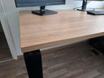 Twee in hoogte verstelbare bureaus (160x80), Huis en Inrichting, Bureaus, Ophalen, In hoogte verstelbaar, Gebruikt, Bureau