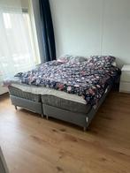 Ikea boxsprimg bed 140 cm met topmatras, Huis en Inrichting, Wit, Zo goed als nieuw, Twijfelaar, 200 cm