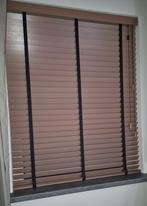 Houten jaloezie  109,5 x 138 cm, Ophalen, 100 tot 150 cm, Bruin, 100 tot 150 cm