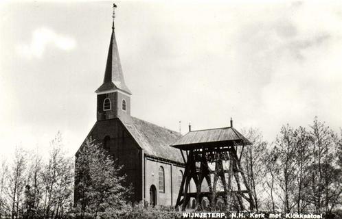 Wijnjeterp, N.H. Kerk met Klokkestoel - ongelopen, Verzamelen, Ansichtkaarten | Nederland, Ongelopen, Overijssel, 1920 tot 1940