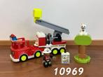 Duplo brandweerwagen 10969 (compleet) 1, Ophalen of Verzenden, Zo goed als nieuw, Complete set, Duplo