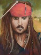 Jack Sparrow Portret, Antiek en Kunst, Kunst | Schilderijen | Klassiek, Ophalen of Verzenden