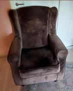 Aangeboden z.g.a.n velours oor fauteuil, Huis en Inrichting, Fauteuils, Ophalen, Zo goed als nieuw
