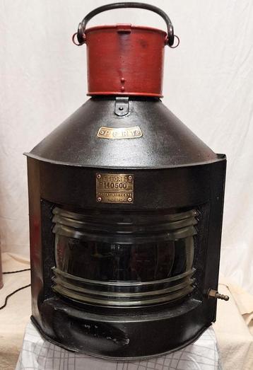 Meteorite Port Scheepslamp P140500 groot 55 cm H. Zeldzaam  beschikbaar voor biedingen