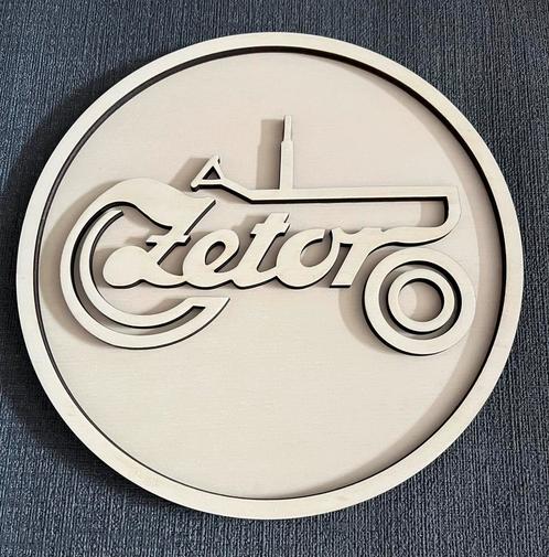 Zetor 3D Embleem van hout 30cm, Hobby en Vrije tijd, Overige Hobby en Vrije tijd, Ophalen of Verzenden