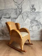 Vintage rotan riet schommelstoel kind, Ophalen, Gebruikt