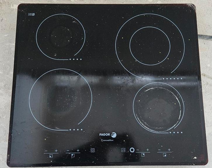 Fagor Inductie Kookplaat - Gebruikt, Witgoed en Apparatuur, Kookplaten, Gebruikt, Inbouw, Inductie, 4 kookzones, Ophalen