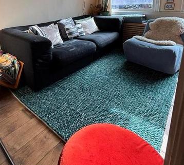 Groen 100% wollen vloerkleed 170 x 240 cm avskildra beschikbaar voor biedingen